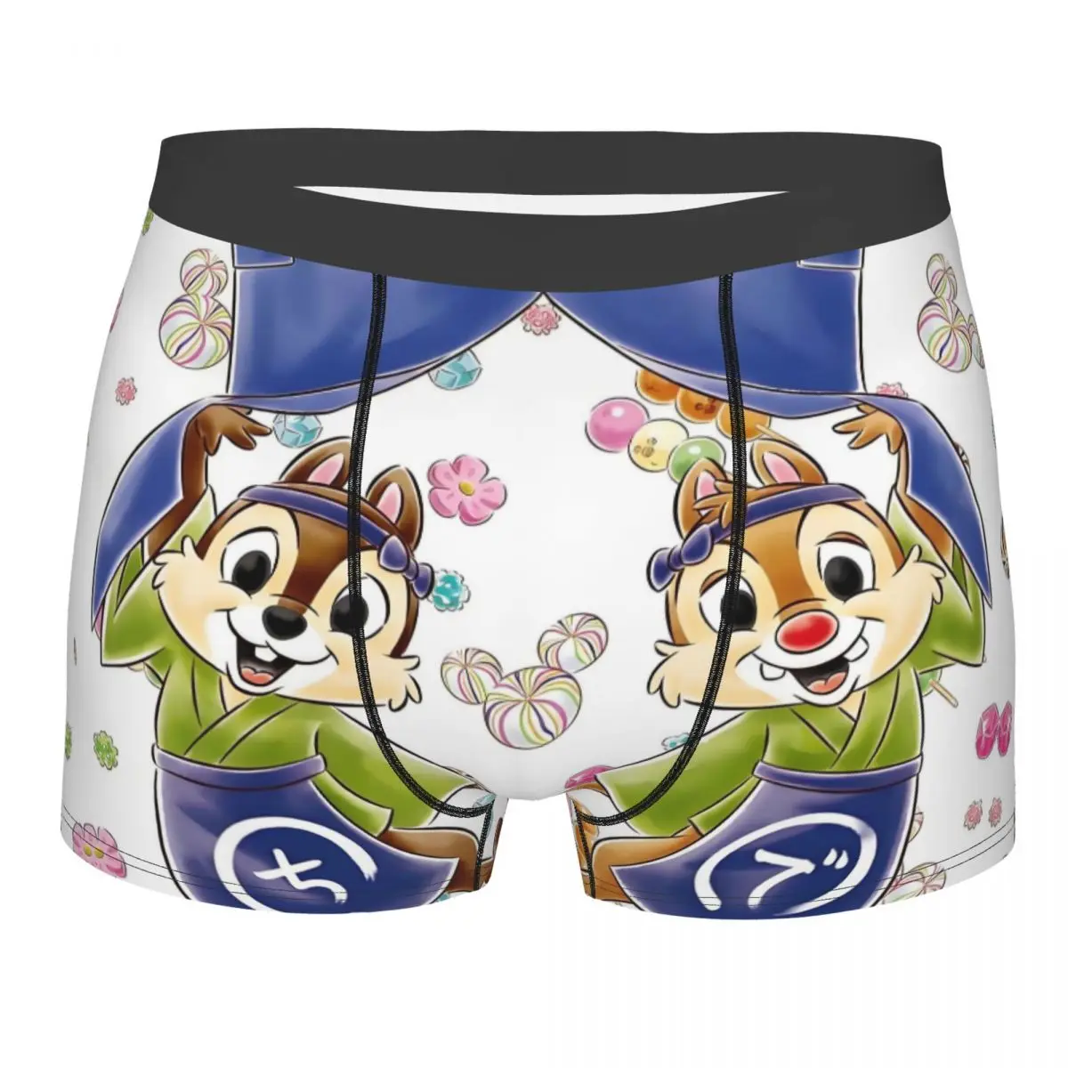 

Пользовательские забавные мультяшные боксеры «Чип и Дейл», мужские трусы, нижнее белье, крутые трусы