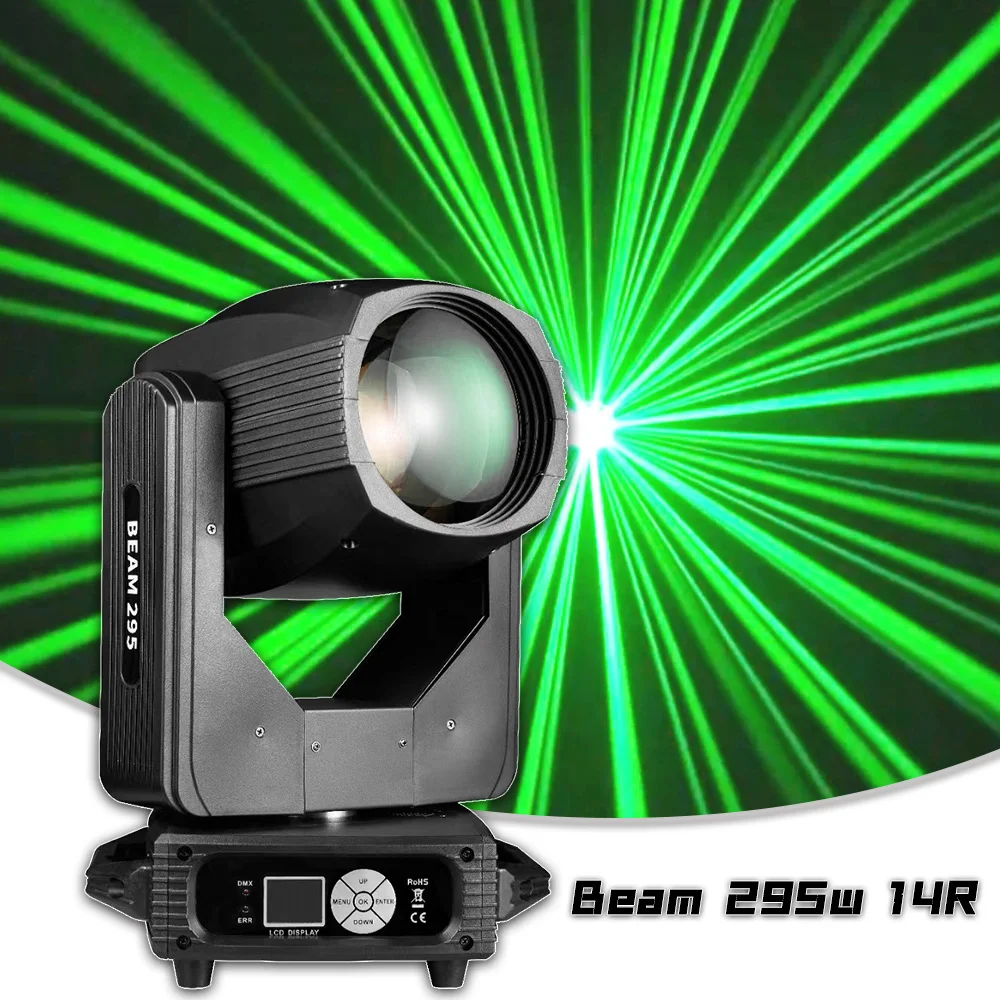 YUER 14R 295W Beam Moving Head Frost Focusing Effect Dj Disco Concert Lighting Party Bar Nightclub High Brightness Stage Lights