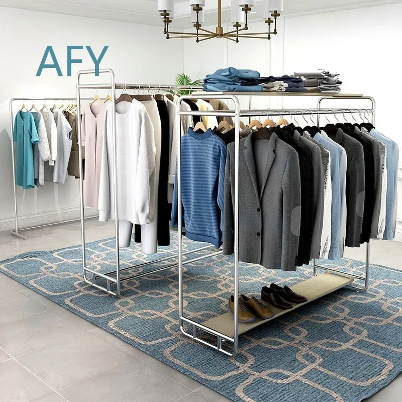 Heavy Duty Metal Display Stand for Underwear Shop Clothing Rack Retail Store Fixture Shop Fitting Room Display Hanger