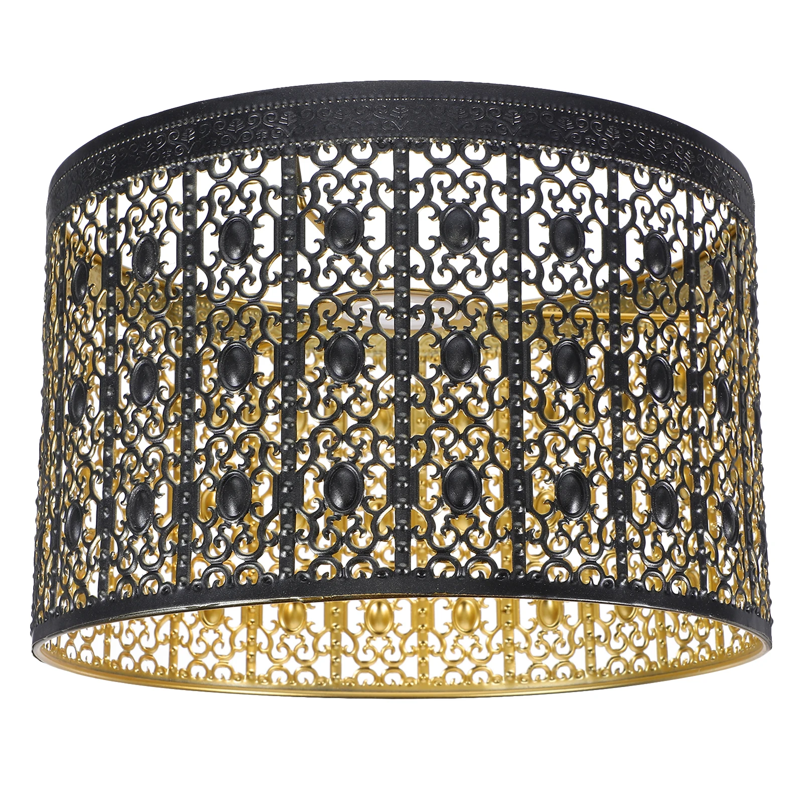 

European Style Lamp Shades Iron Tree Leaf Hollow Cover E27 E14 2 4cm Diameter Bedroom Living Room Metal Mesh Lampshade