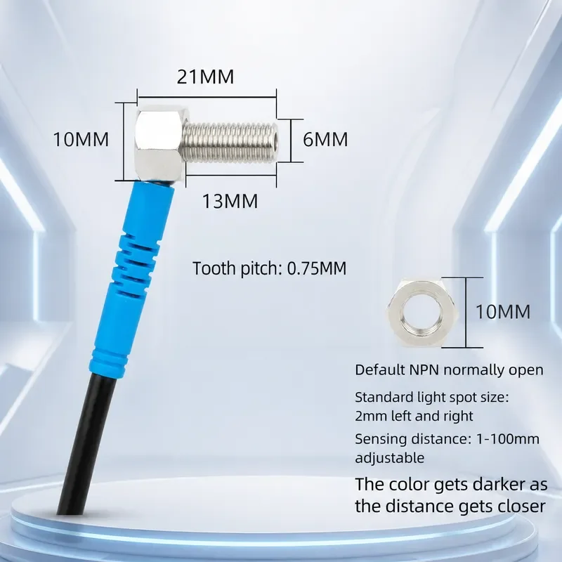 Miniature Laser Sensor M3 M4 M5 M6 Elbow Right Angle Infrared Photoelectric Switch Diffuse Reflection Sensor