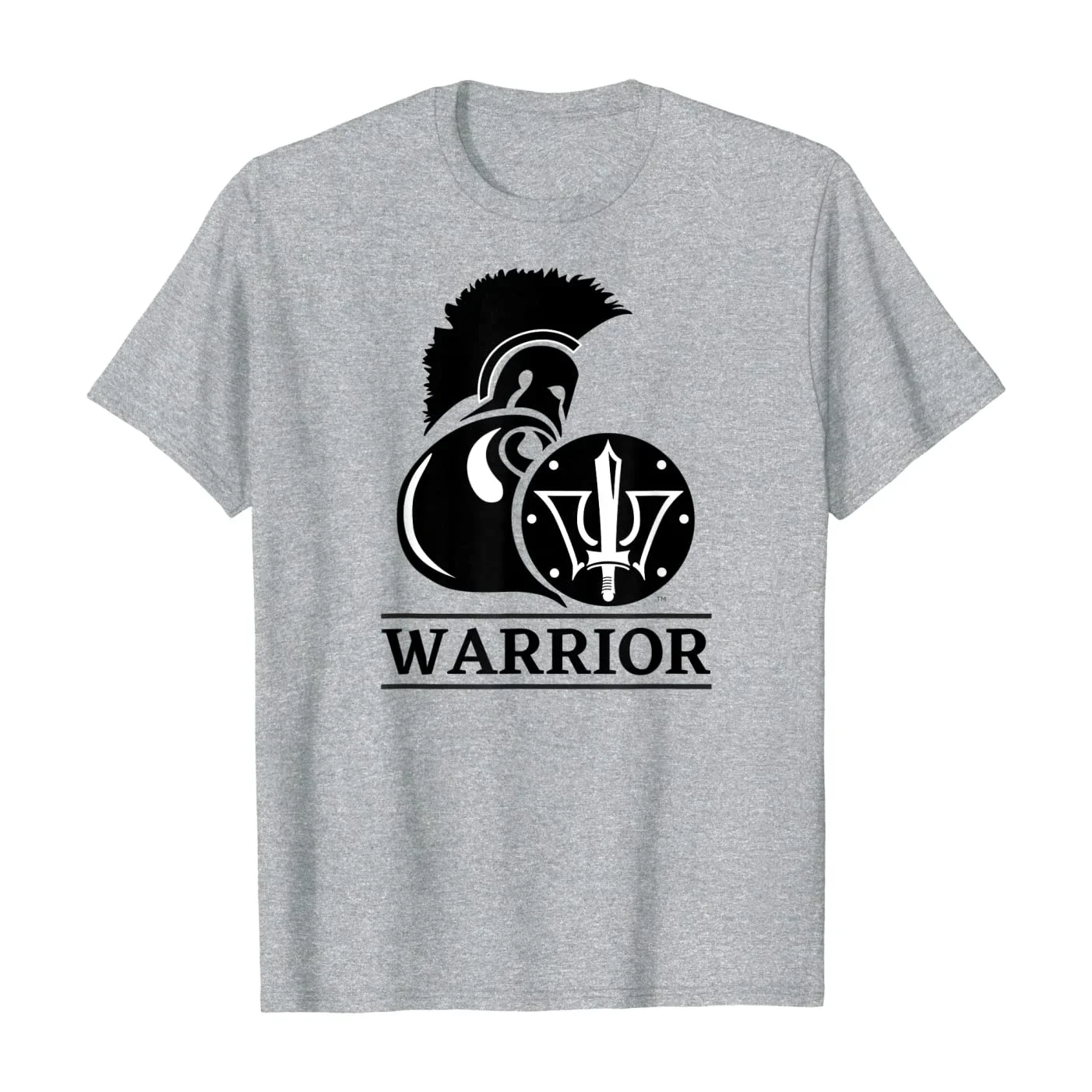 Spartan Warrior Trident Shield T Shirt. Short Sleeve 100% Cotton Casual T-shirts Loose Top Size S-3XL