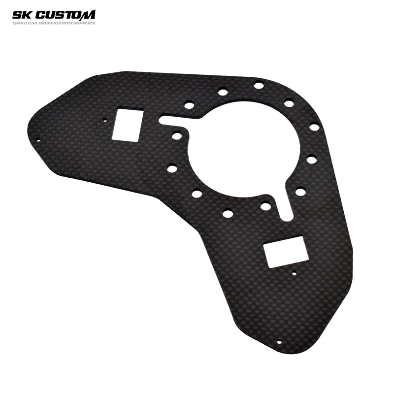 For Honda Fit GK5 Steering Wheel Button Bracket Carbon Fiber Car Retrofit Multifunctional Control Retaining Bracket Adapter Base