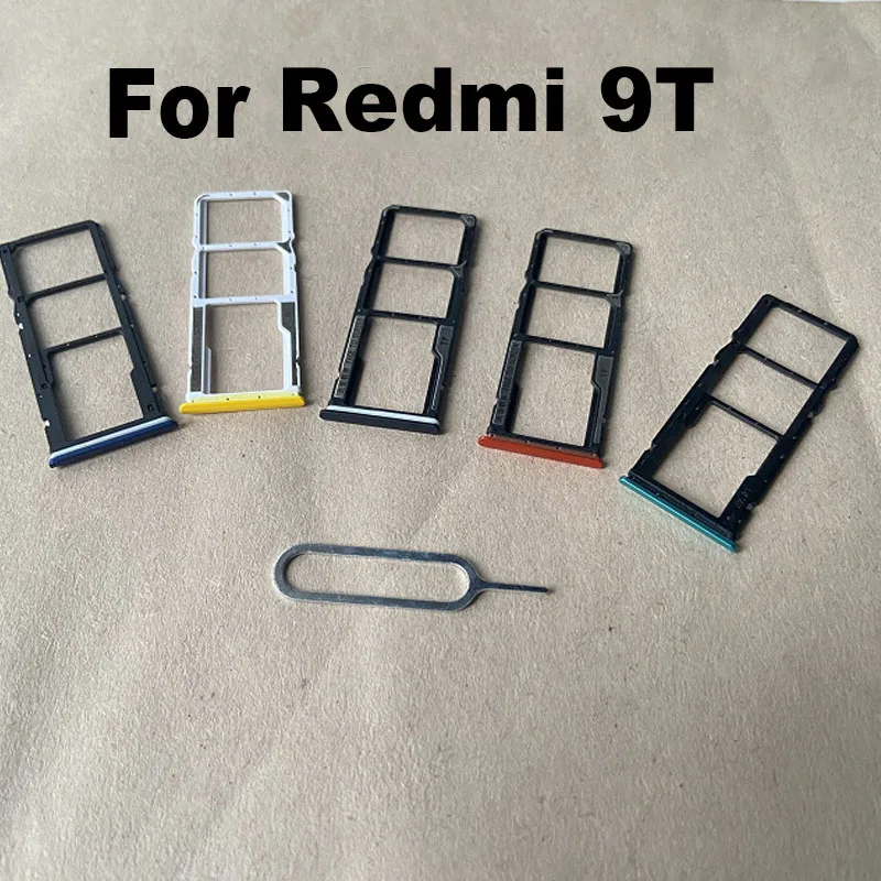 New For Xiaomi Redmi 9T Sim Card Tray Slot Holder Socket Adapter Connector Repair Parts