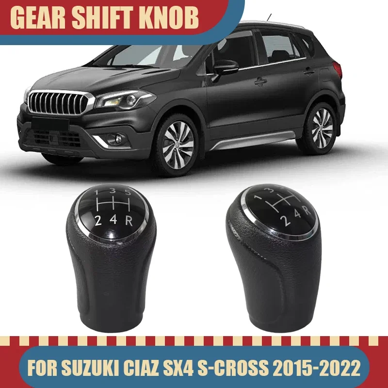 

High-Quality Interior Accessories 5 Speed Manual Gear Shift Konb For Suzuki Ciaz SX4 S-cross 2015-2022 Lever Handle Car styling