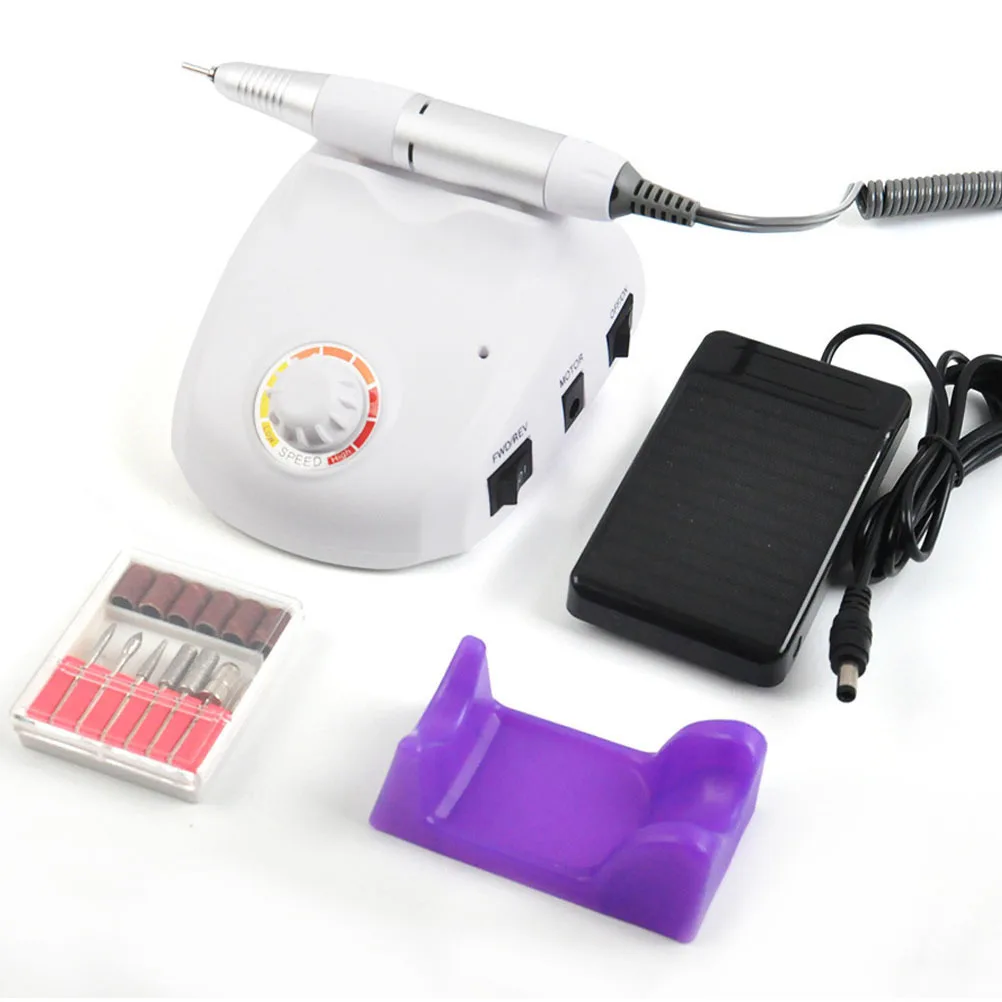2 szt. Elektryczny polerka do paznokci uchwyt plastikowy organizer na biurko do manicure