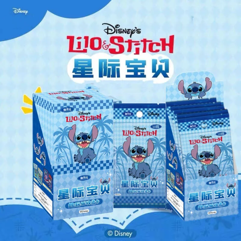 160 Pcs  Disney Lilo & Stitch Card Cute Cartoon Stitch Angel Character Card Fun Collection Card Children Toy Gift