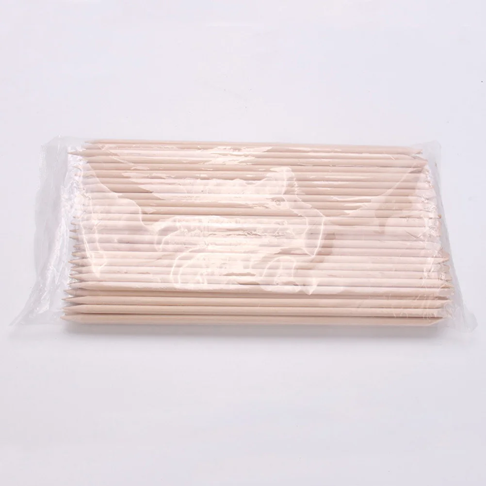 200 قطعة الخشب مسمار تنظيف العصي مزدوجة نهاية انتهازي للبشرة مانيكير باديكير مسمار أدوات الرسم مزيل الجلد الميت البولندية للمنزل #1