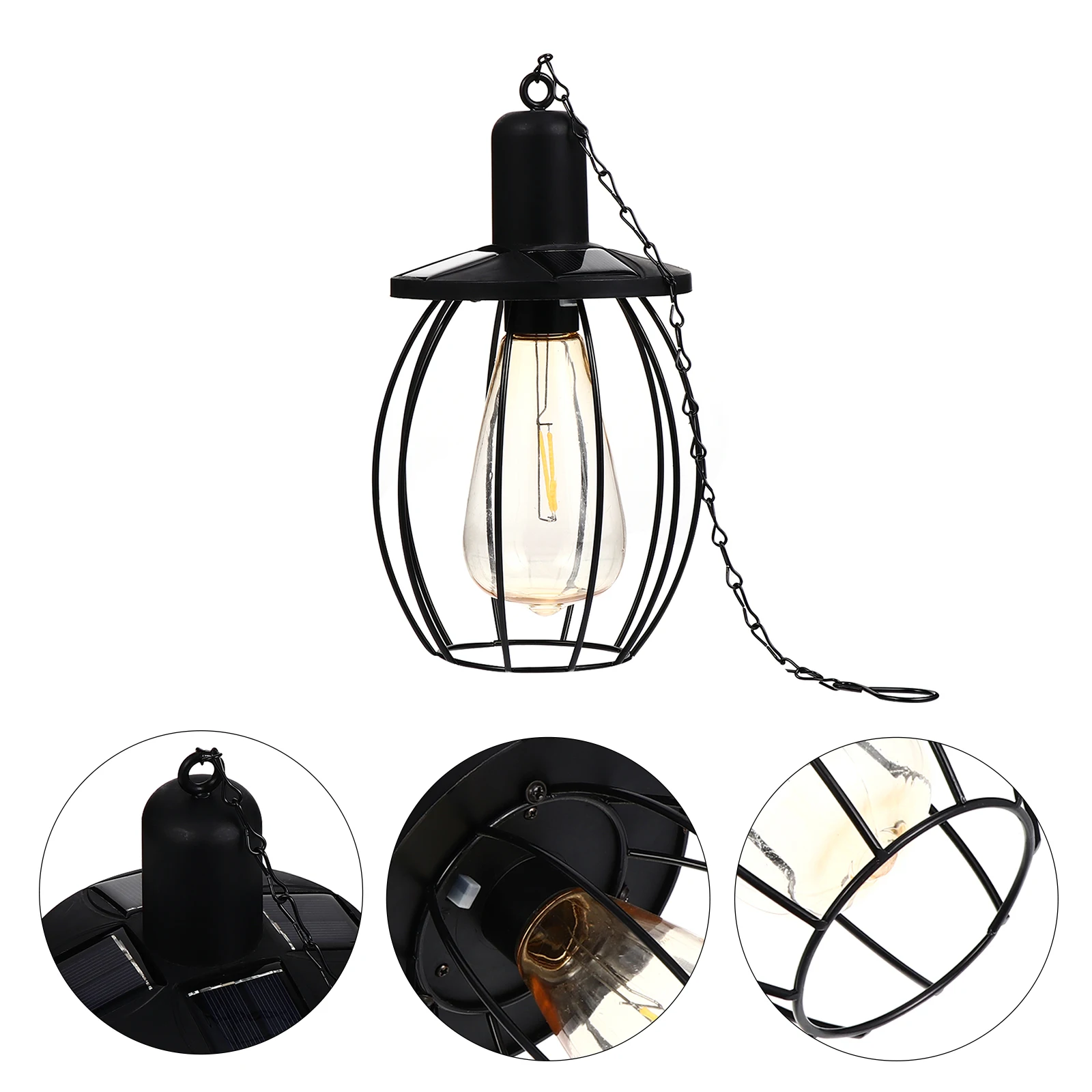 

Solar Powered Warm White Retro Hanging Lamp Waterproof Hanging Garden Lights Decorative Outdoor L scapeVintage Style