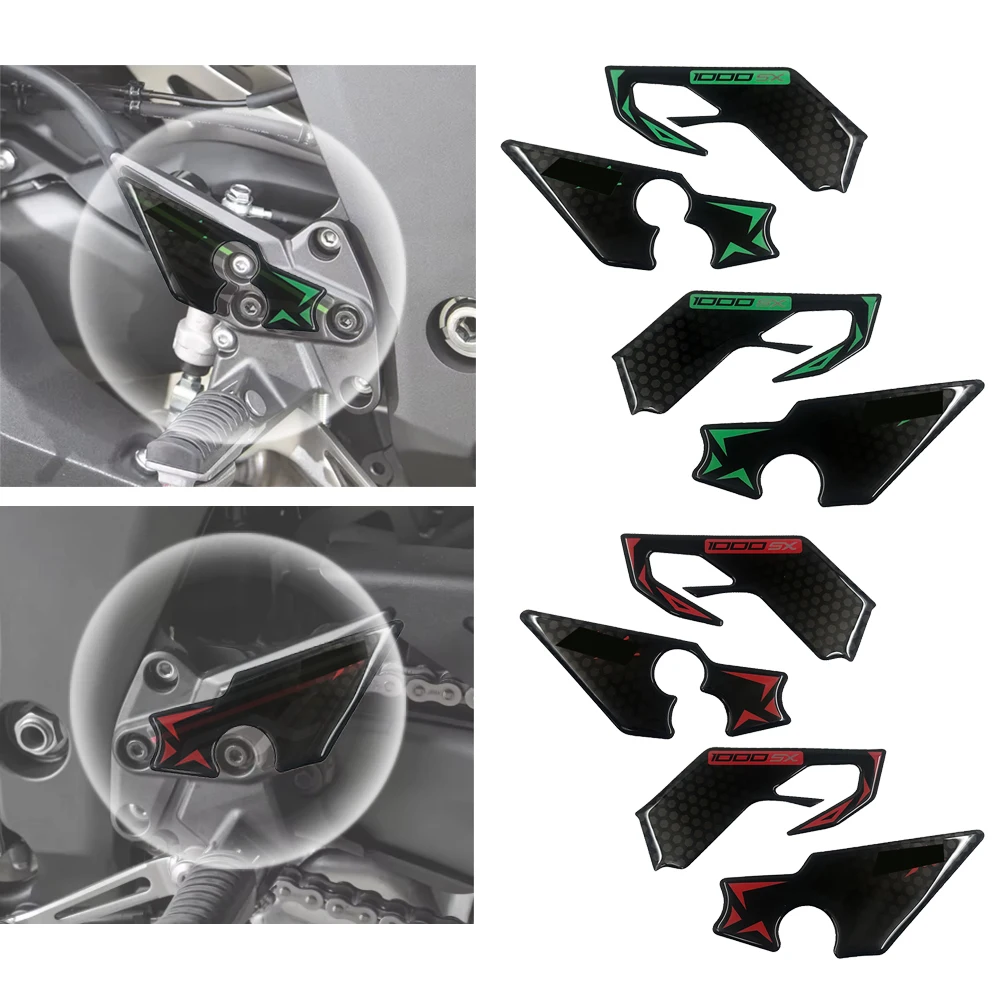 

For NINJA 1000SX 1000SX 2020 2021 2022 2023 2024 2025 Motorcycle Heel Guard Protector 3D Gel Paint Protection Sticker Kit