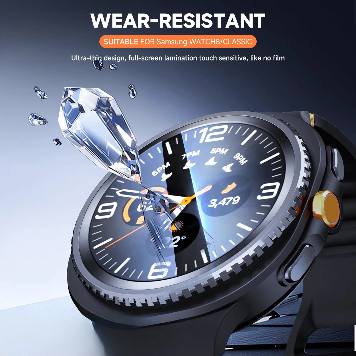 Защитная пленка для экрана Samsung Galaxy Watch 8 Classic 46 мм 8 40 мм 44 мм Защитная пленка из закаленного стекла для Galaxy Watch 8