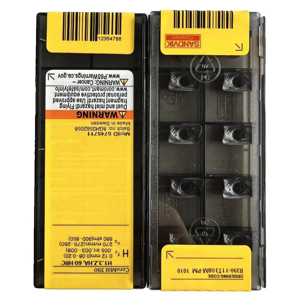 

Original SANDVIK / R390-11T308M-PM 1010 / Hard alloy CNC Blade 10 Pcs