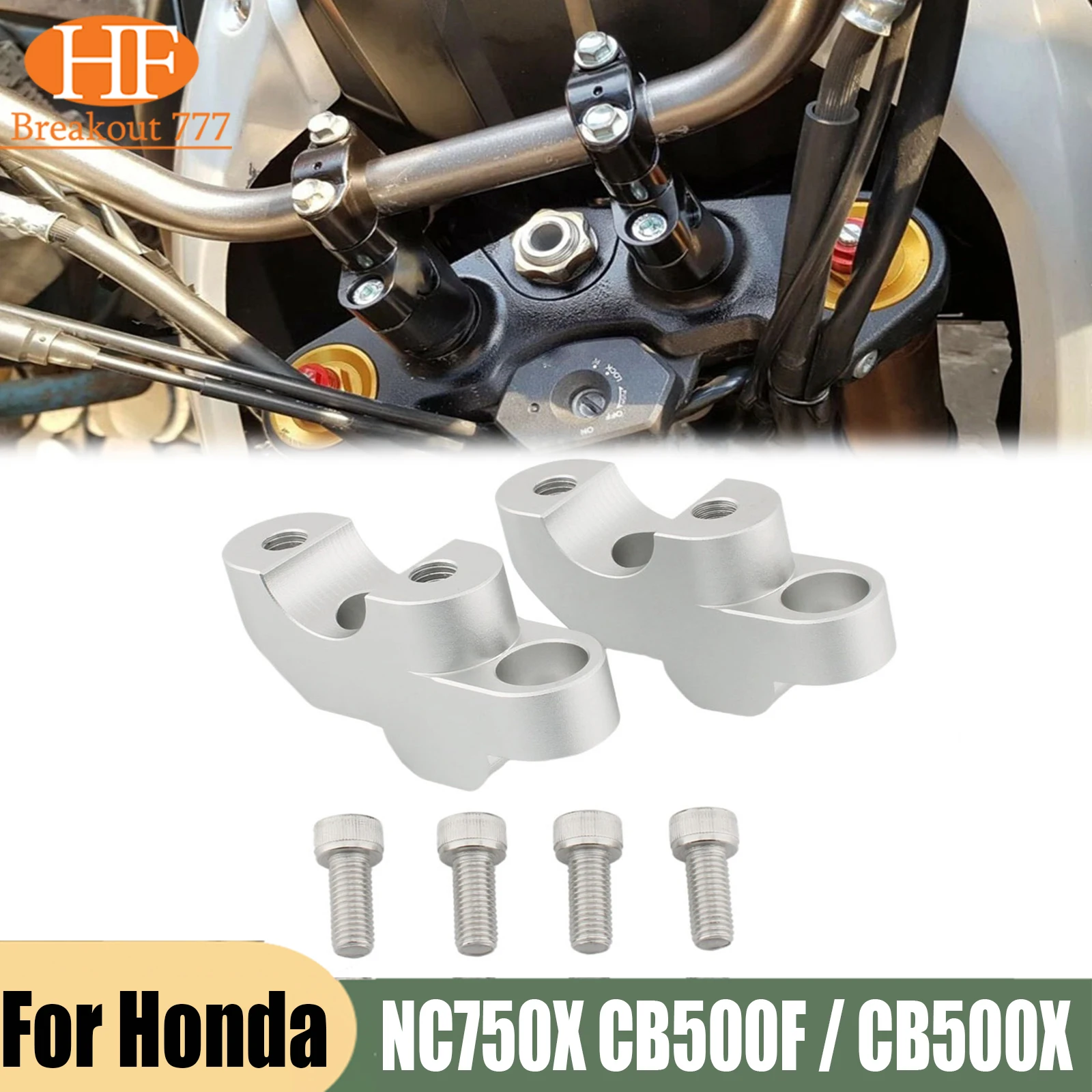 Motorcycle Riser Lifting Handlebar Clamp Handlebar Riser For Honda NC750X CB500F / CB500X