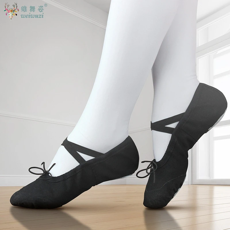 Girls Ballet Shoes Soft Sole Ballet Dance Slippers Children Kids Practise Ballerina Shoes Woman Dance Traning Shoes Yoga Shoes