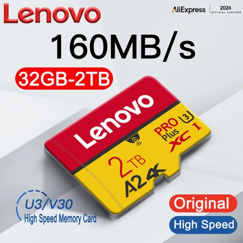 Lenovo 100% Genuine Micro TF SD Card 256G U3 128GB 64G 32G Memory Card Flash Class 10 Card For Mobile Phones UAV Widely Compatib