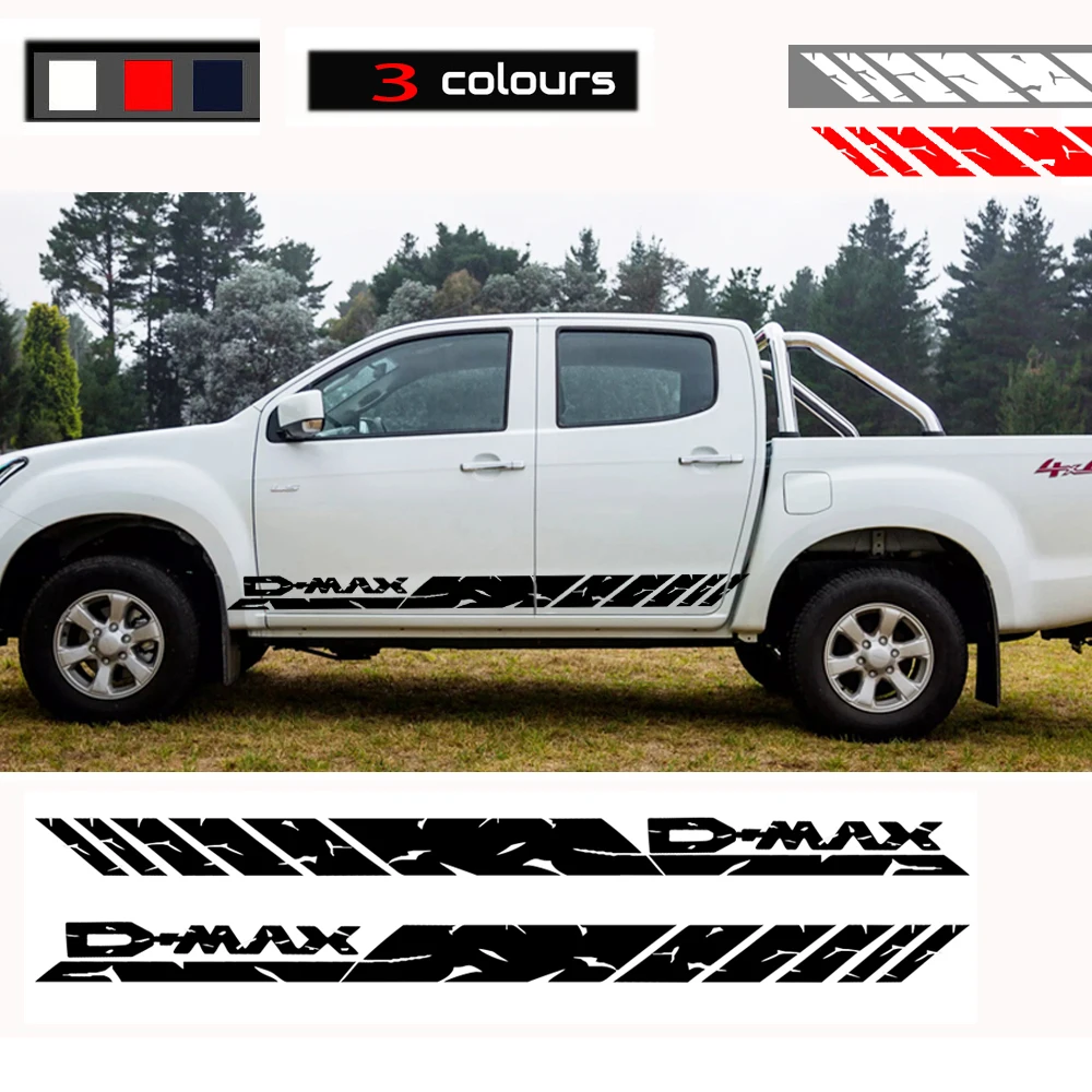 

Car Styling For Isuzu Dmax D-max Vinyl Car Decal Sticker Graphics Kit Sport Side Door 2pcs