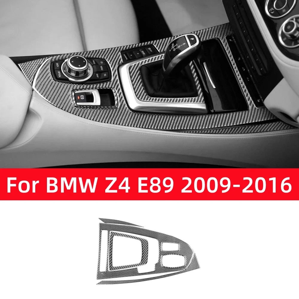 

For BMW Z4 Series E89 2009-2016 Car Accessories Carbon Fiber Interior Car Gear Shift Panel Trim Cover Frame Decoration Stickers