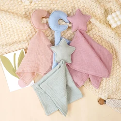 Elinfant 1 Pc  Baby Soother Appease Towel Bib Muslin Soft Doll Teether Infants Comfort Sleeping Nursing Cuddling Blanket Toys