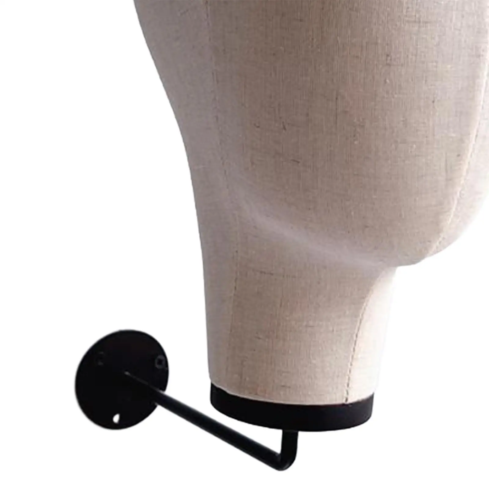 رأس عارضة أزياء مثبت على الحائط لقبعات الشعر المستعار للتدريب على تصفيف الشعر في صالونات التجميل