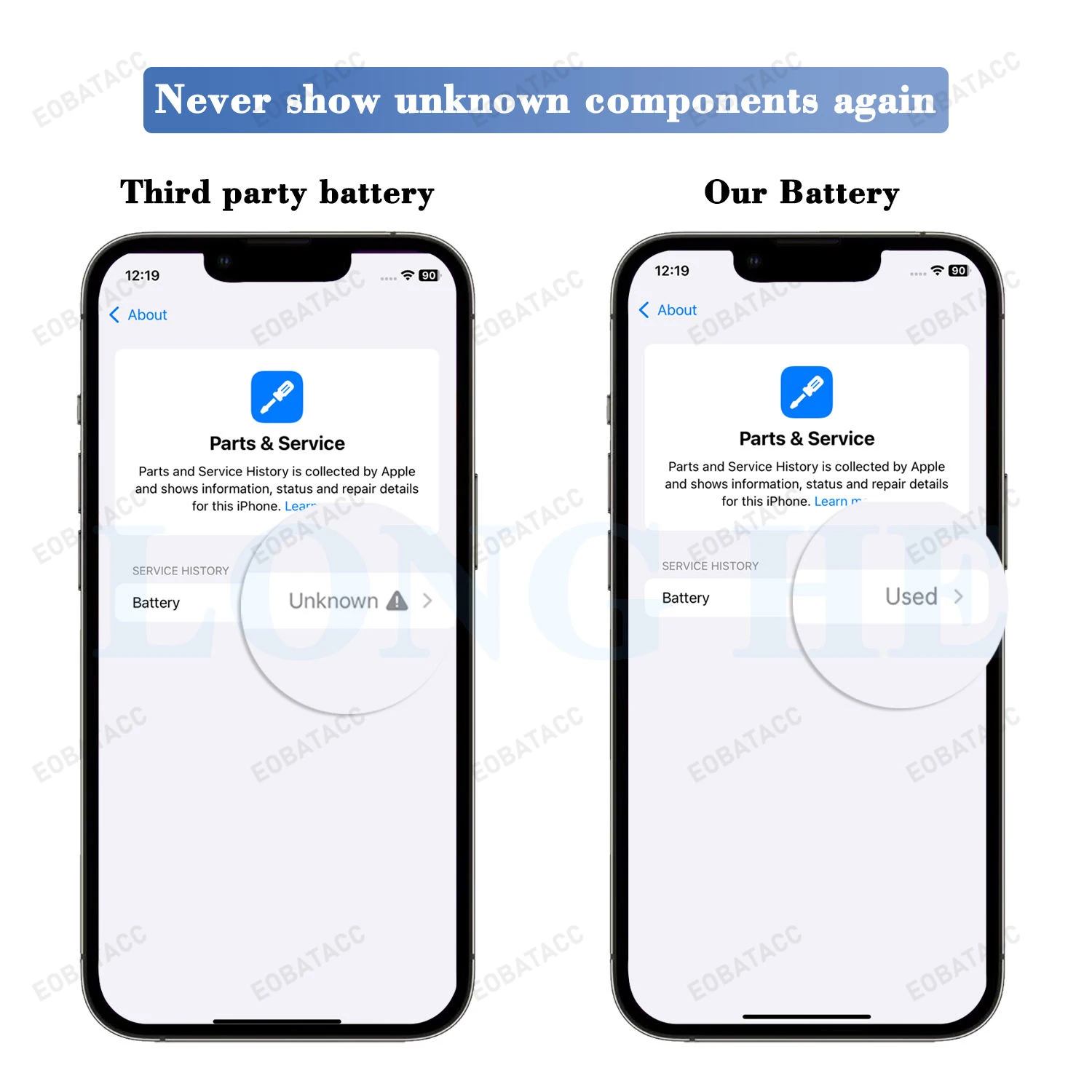 Diagnostic Battery 4360mAh Show Genuine Part No Pop Up Message for iPhone 12 Pro Max New High Quality Replacement + Free Tools