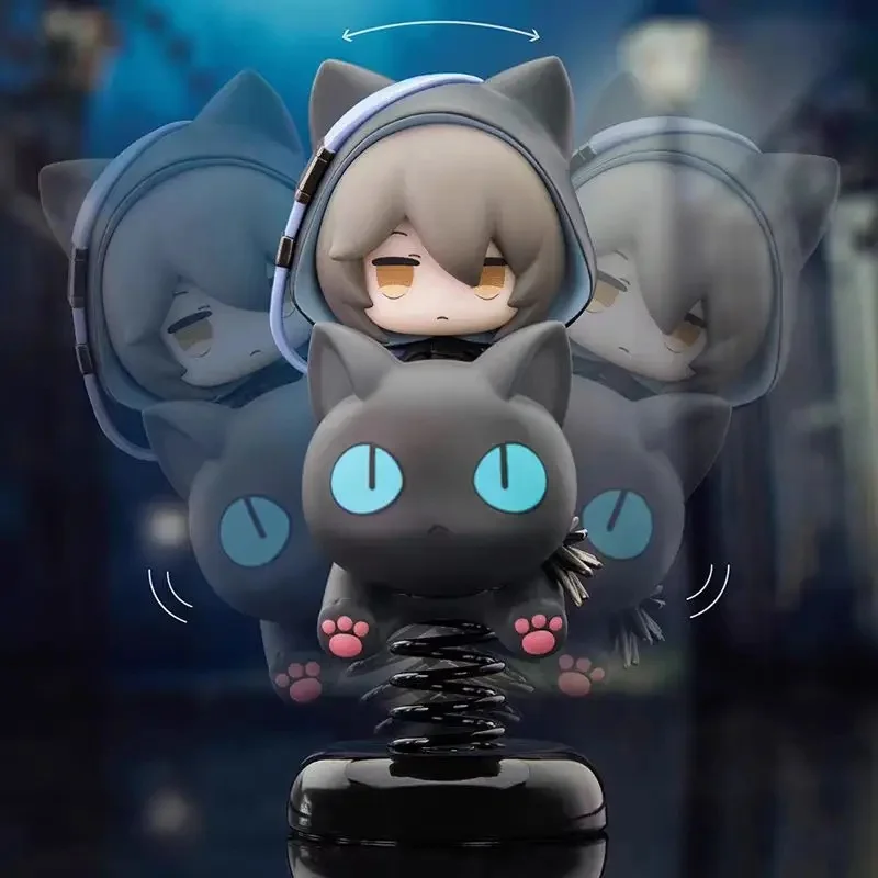 Arknights Official Phantom ファントム Lucian Black Cat Shake Figure Figurine Doll Toy May