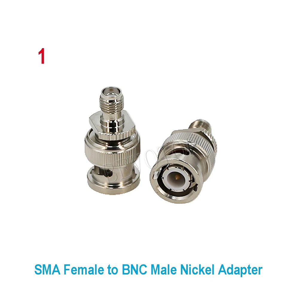 1pcs 4 Types SMA to BNC M/F Nickel Plating Radio Antenna Connector Adapter RF Coax Converter M/F Radio Antenna Adapters Coaxial