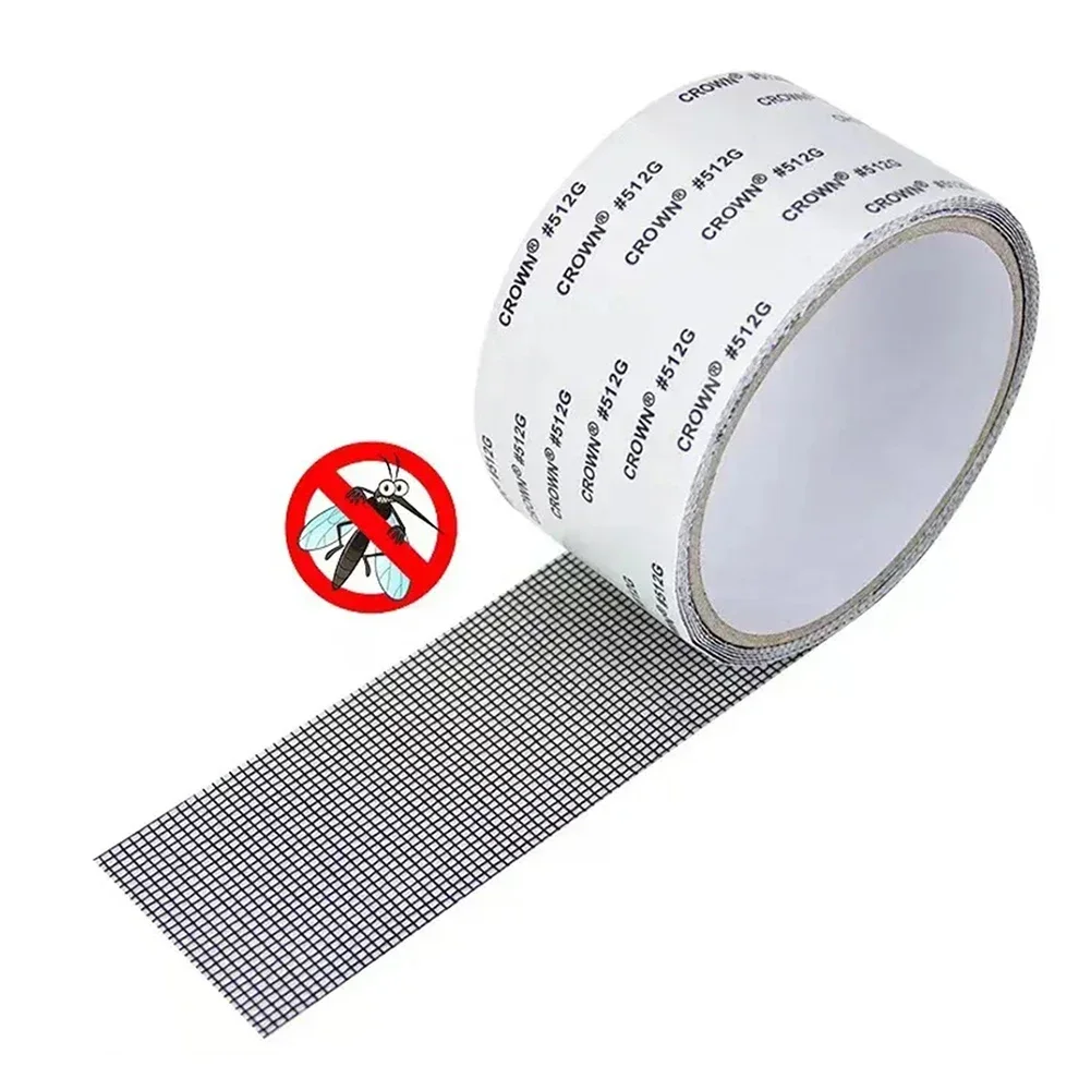 Mosquito Net Repair Tape Self Adhesive Window Screen Repair Patch Home Textile Net Anti-Insect Fly Mesh Broken Hole Repair Tape