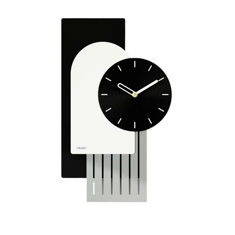 

Ultra-quiet three-dimensional minimalist Nordic light luxury personalized creative art clock living room wall clock
