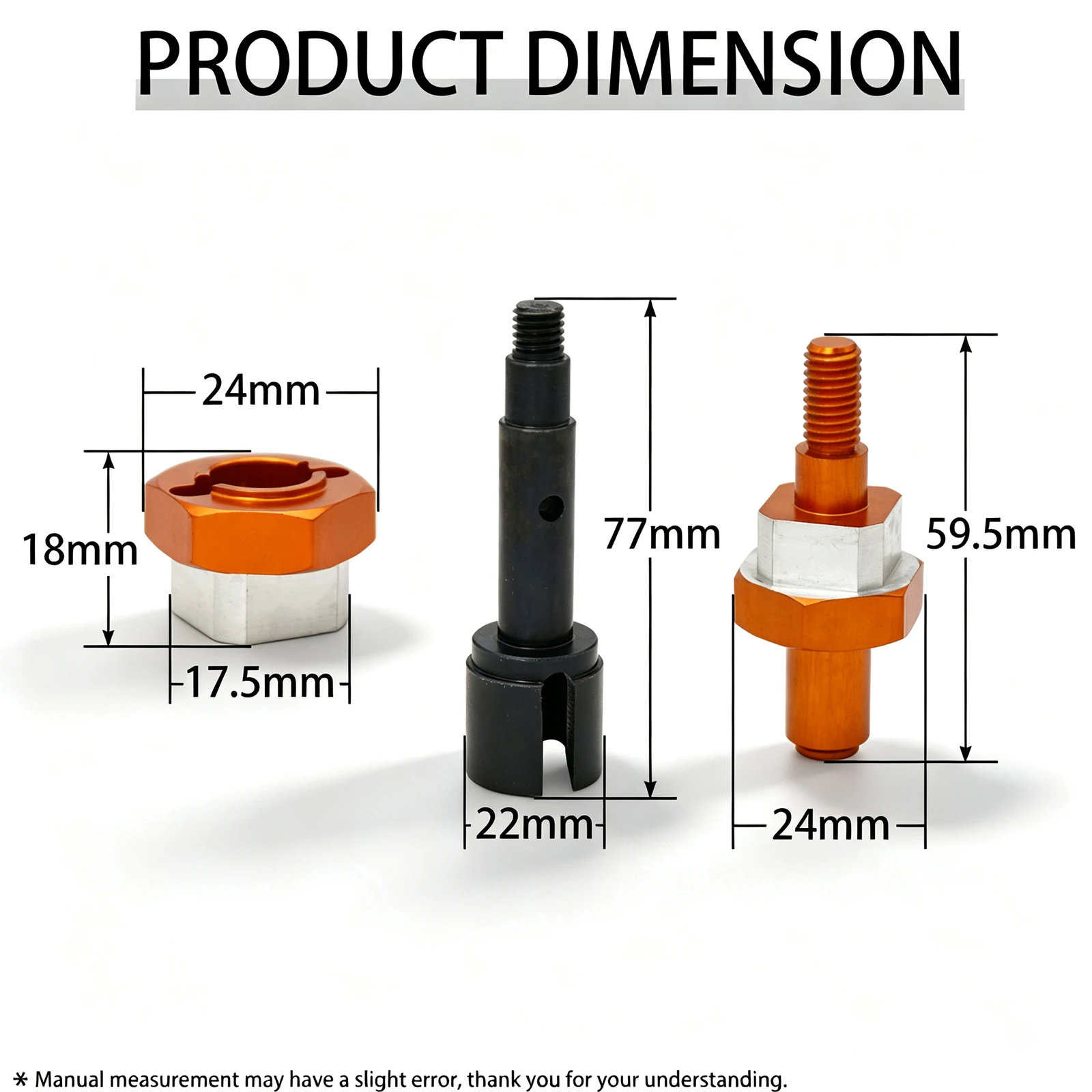 Adattatore di Conversione Kit per 1/5 FG Ruota per 1/5 RICAMBI HPI Baja 5B 5T 5SC