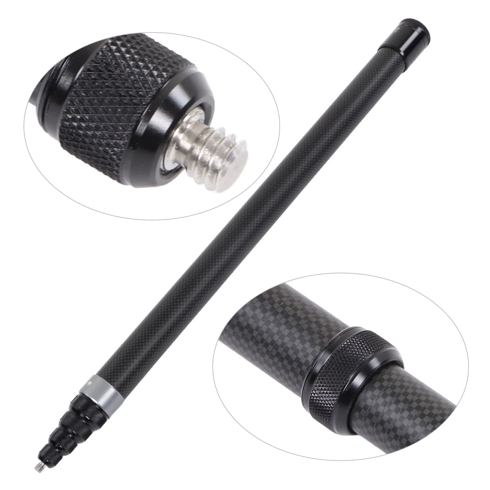 عصا سيلفي لكاميرا الحركة قبضة مريحة 300 سم عصا سيلفي لكاميرا الحركة المحمولة من الكربون 9 أقسام للعمل