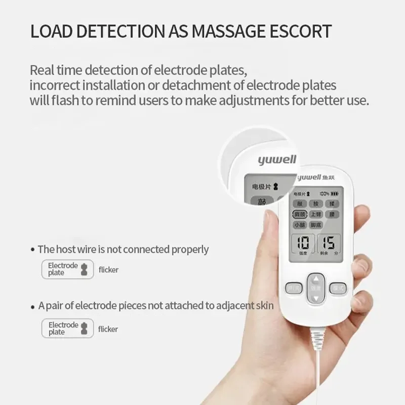 EMS Low-Frequency Muscle Nerve Stimulation Massager Electrode Pulse For Pain Relief And Muscle Relaxation With 10 Level
