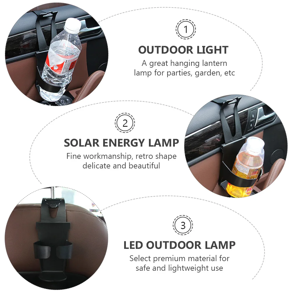 

2pcs Car Cup Holder ABS PE Material Black Easy Install Universal Drink Rack Car Mount Door Side Beverage Stand Water Cup Tea Non