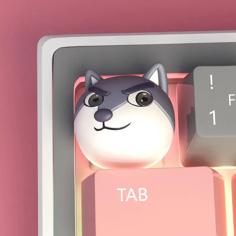 

Quirky Dog Keycap Resin ESC Button Personality Expression Package Mechanical Keyboard Accessory Computer Office Equipment
