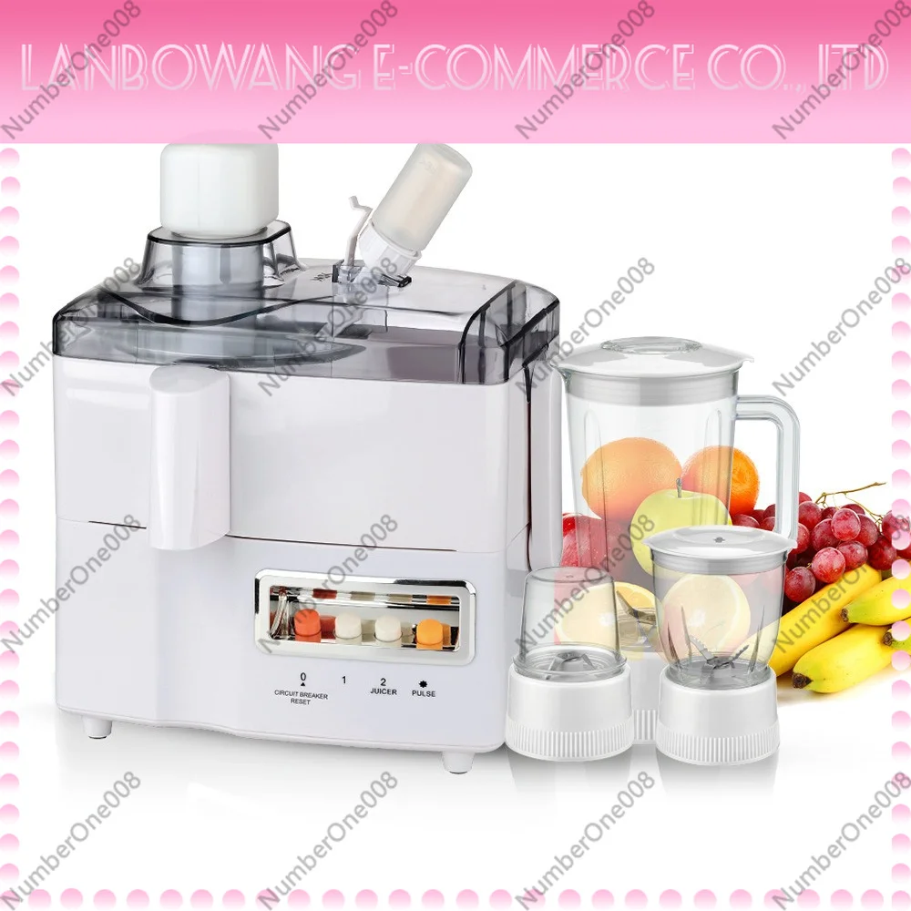 4-in-1 Blender 220V High-Speed Smoothie Maker Food Processor Ice Crusher Juicer EU Plug