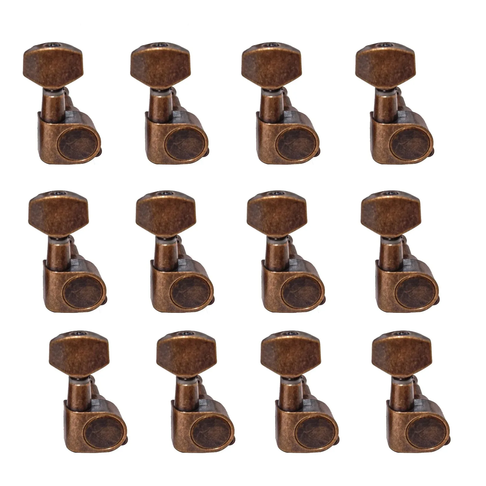 Guitar Tuning Pegs Machine Heads Red Copper for Electric Acoustic Guitar 3R3L 3L4R 4L3R 6L 6R 7L 7R 8L 8R