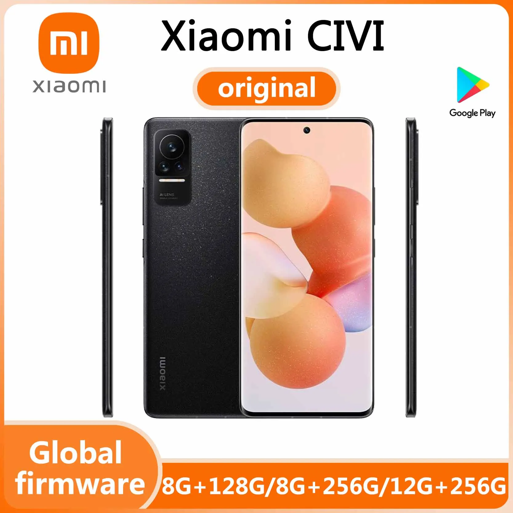 Смартфон Xiaomi Civi 5G Snapdragon 4500 мАч 778G64 MP камера Li-Po аккумулятор QC OLED-дисплей Android