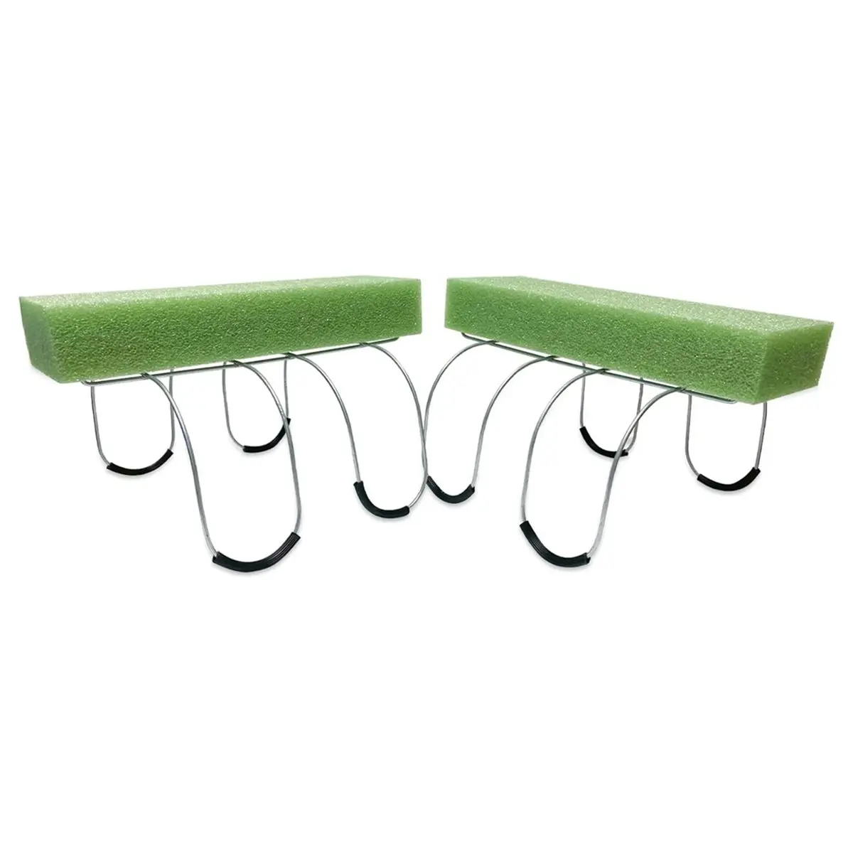 2026 Trend 2 Pack Wire Headstone Saddle with Foam Attached Rustproof Galvanized Cemetery Gravestone Saddle