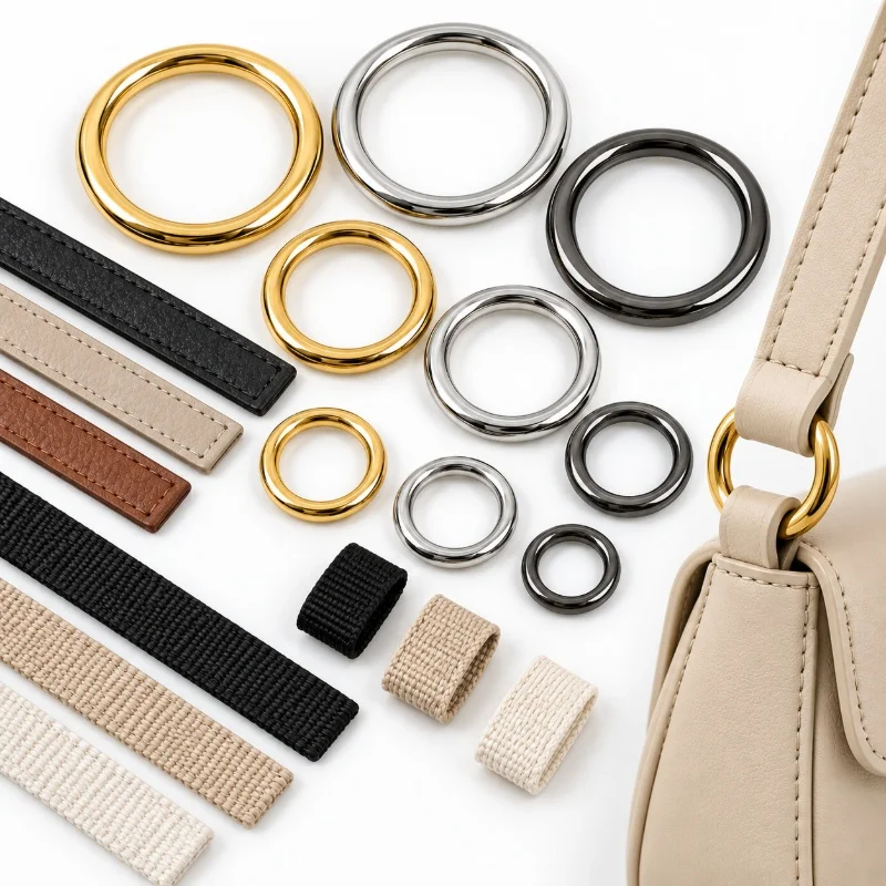 10/20Pcs 2mm 10/15/20mm Metal O Ring Mini Crossbody Charm Connector Phone Bag Pendant Loop Small Handbag Link DIY Craft Hardware