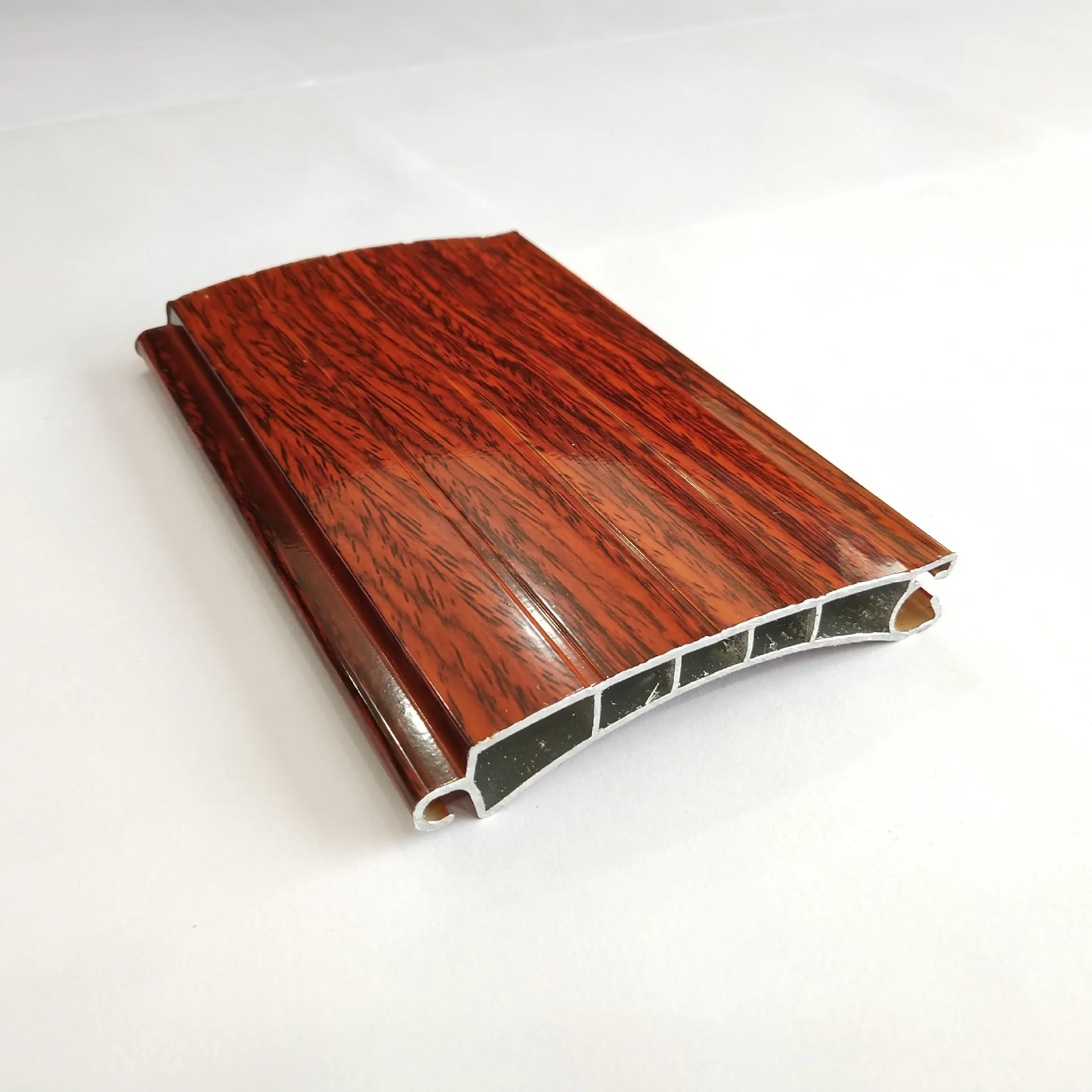 

Gate Factory Double-layer Aluminum Wood Grain Rolling Gate Sheet Aluminum Alloy Wood Grain Color Gate Sheet Shop Rolling