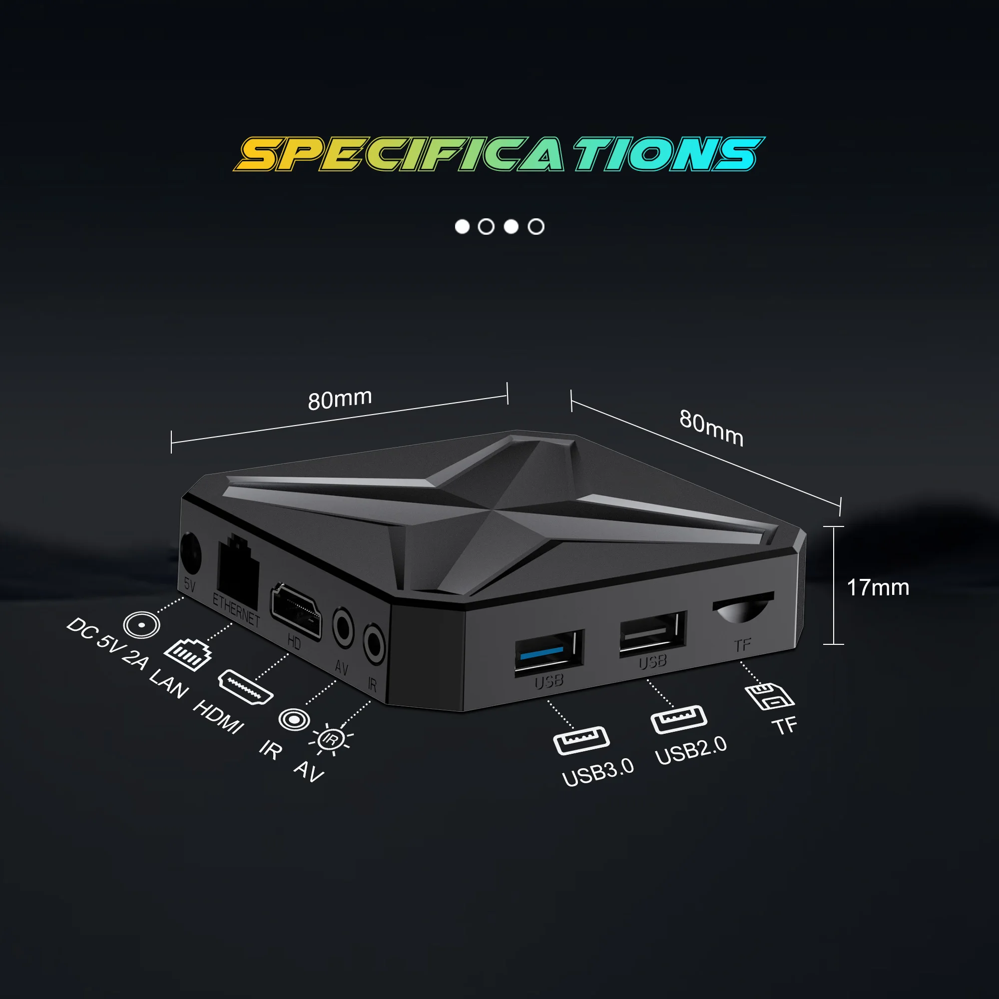 その他 Q1 MINI+ TV BOX S Android 14 8K Q1 MINI+ Android 14.0 8K Smart TV Box RK3518 Voice Remote 2.4G 5G