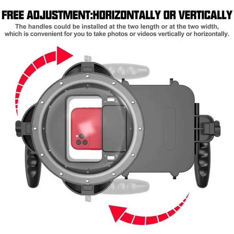 Spherical Dome Port Waterproof Dome Port Underwater Photography Housing For Snorkeling Diving For DJI Camera Accessories