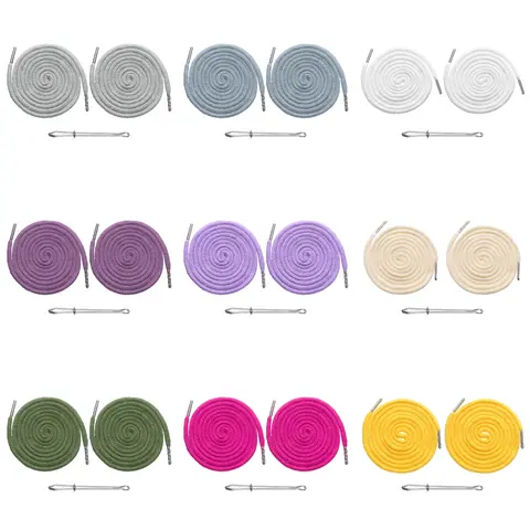 Uxcell 2pcs Trouser Waist Drawstring Sports Pants Drawstring Cords Belt for Women Men Rope String Sweater Hat Round Rope DIY