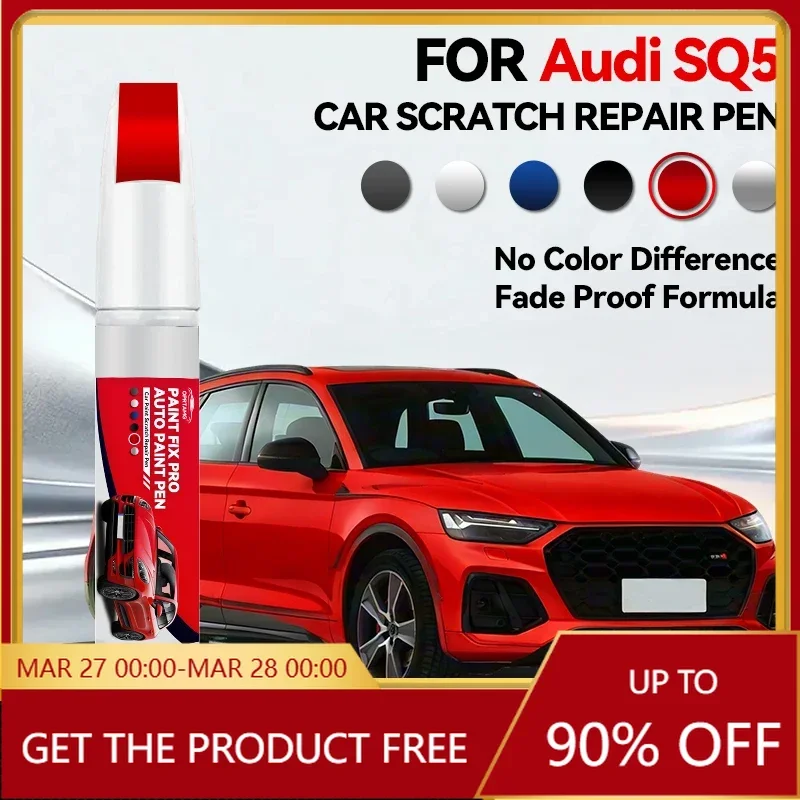 

Специальная ручка для ремонта автомобильной краски для AUDI SQ5 2013-2023 годов, аксессуары для устранения царапин, белый LY9L, черный LY9B, серый LX7G, зеленый