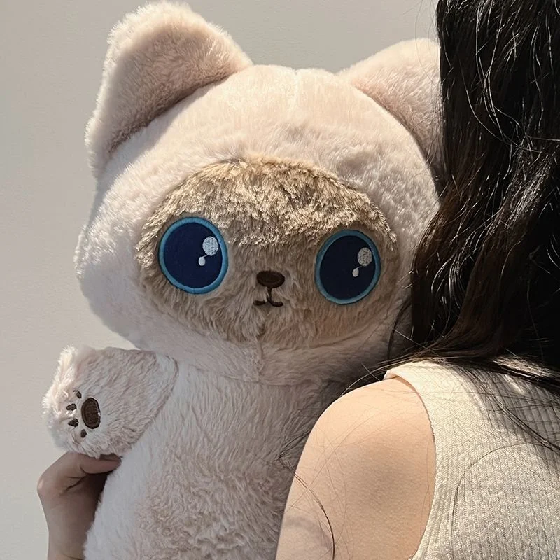 40cm Siamese Cat Plush Fluffy Cat Soft Stuffed Doll Cartoon Toys Kawaii Plush Kids Girl Pillow Birthday Gifts