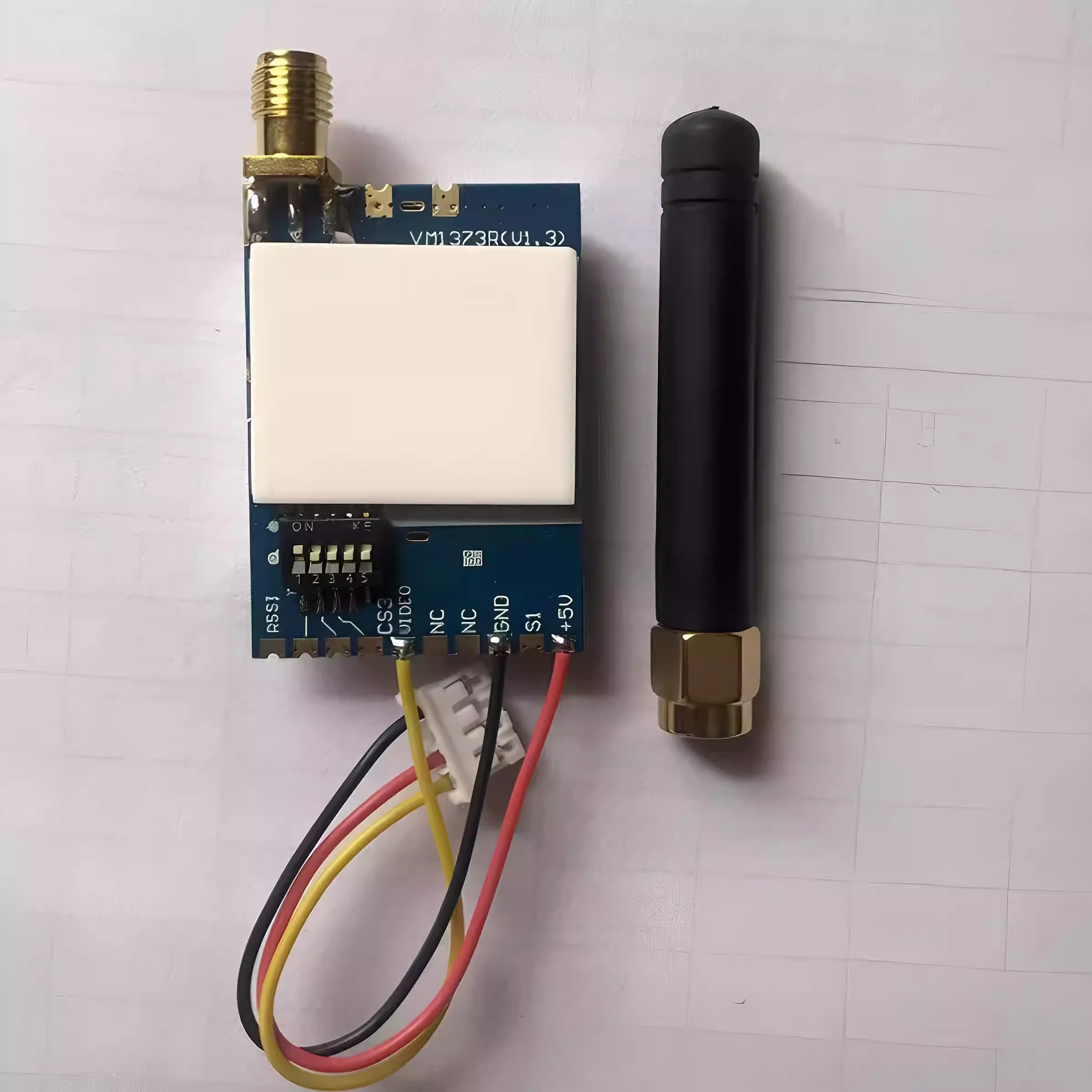FPV VRX Module1.2/1.3GHz 9CH VRX Analog Wireless Video Receiver Module High Sensitivity Strong RSSI Signal To Detection SFT