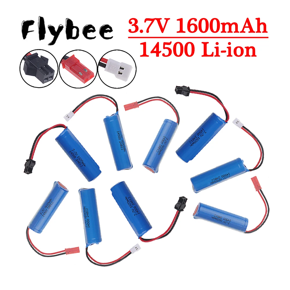 3.7V 1600mAh Li-ion Battery For SG204PRO 2.4G high-speed drift For DK087 1:16/1:20 Off-road RC Climbing Vehicle 14500 Battery