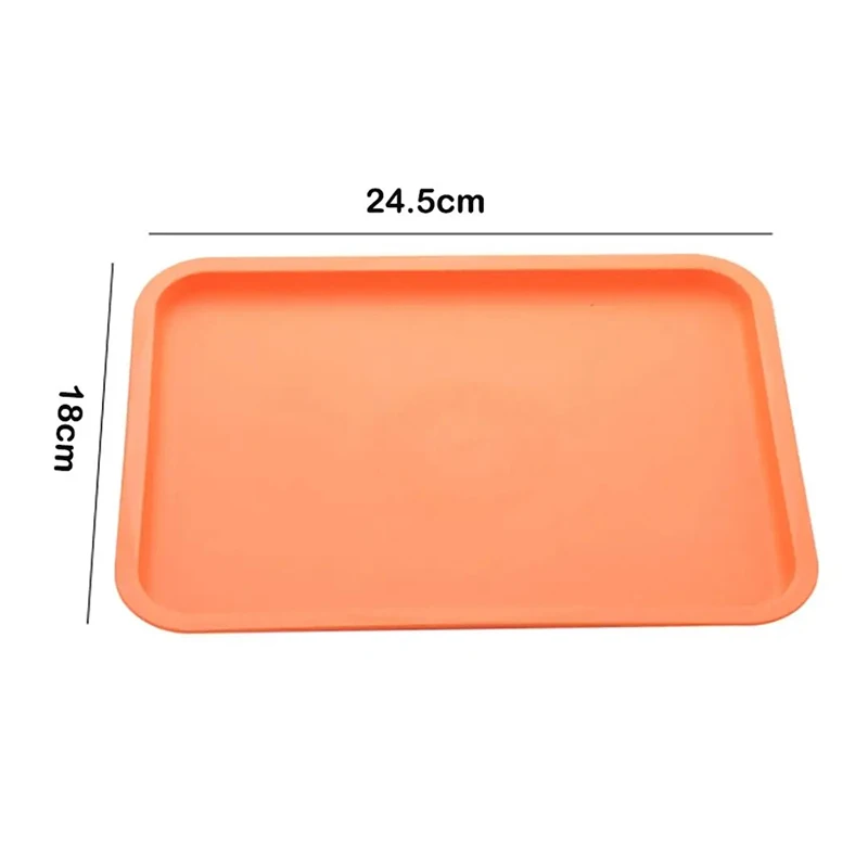 Bandeja Rectangular de plástico nórdico para servir alimentos, bandeja de almacenamiento de varios colores para el hogar, cocina, bandeja de postre de frutas