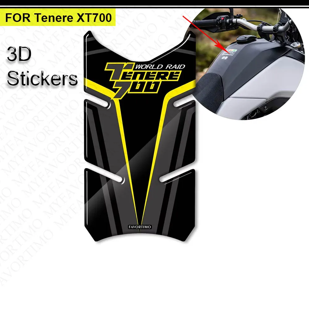 FOR YAMAHA Tenere 700 T700 XTZ XT700 Tank Pad Protector Trunk Luggage Cases helmet Windshield Stickers Decals 2019 2020 2021