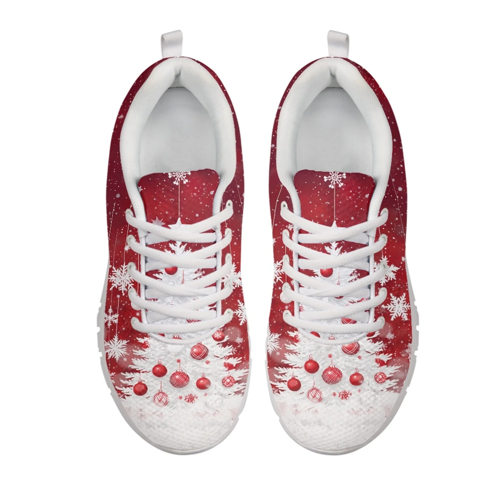Coloranimal Merry Christmas Running Shoes Training Athletic Sport Shoes for Women Low Top Running Sneakers