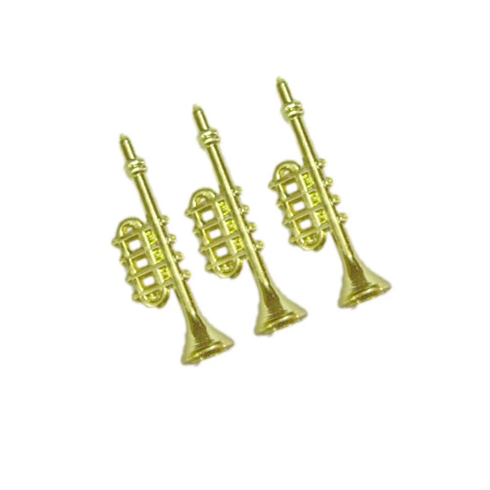 

60Pcs Electroplated Christmas Horn Pendants Golden Christmas Tree Decoration Lightweight Festive Gift Ornaments